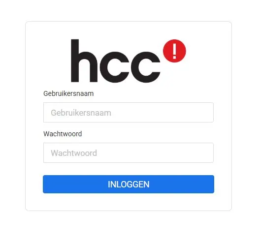 HCC inloggen